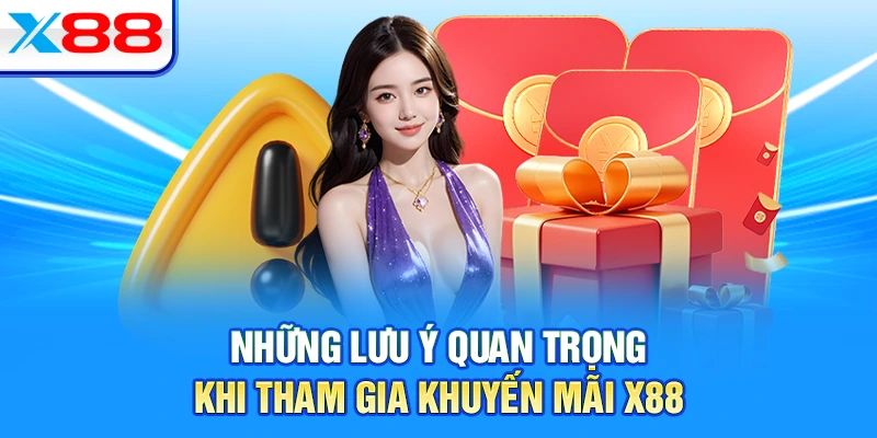 Những lưu ý quan trọng khi tham gia khuyến mãi X88